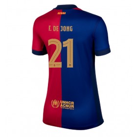 Barcelona Frenkie de Jong #21 Hemmakläder Dam 2024-25 Kortärmad